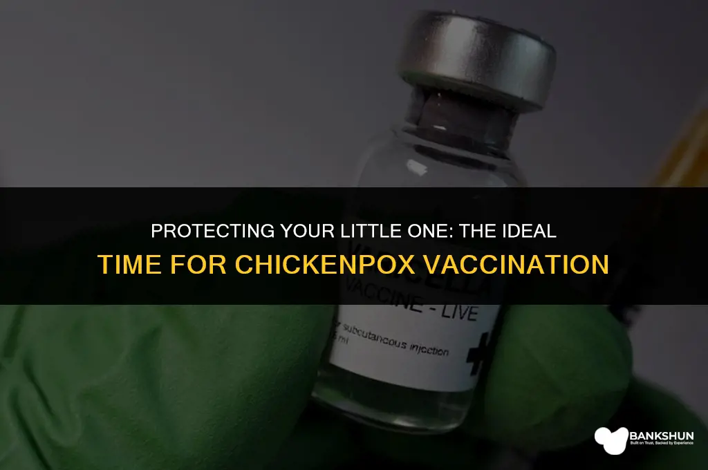 when do babies have chicken pox vaccine