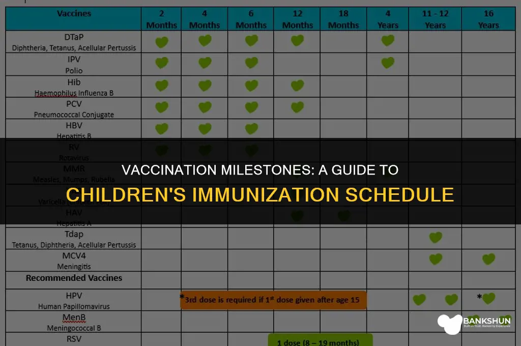 when do children have all their vaccines