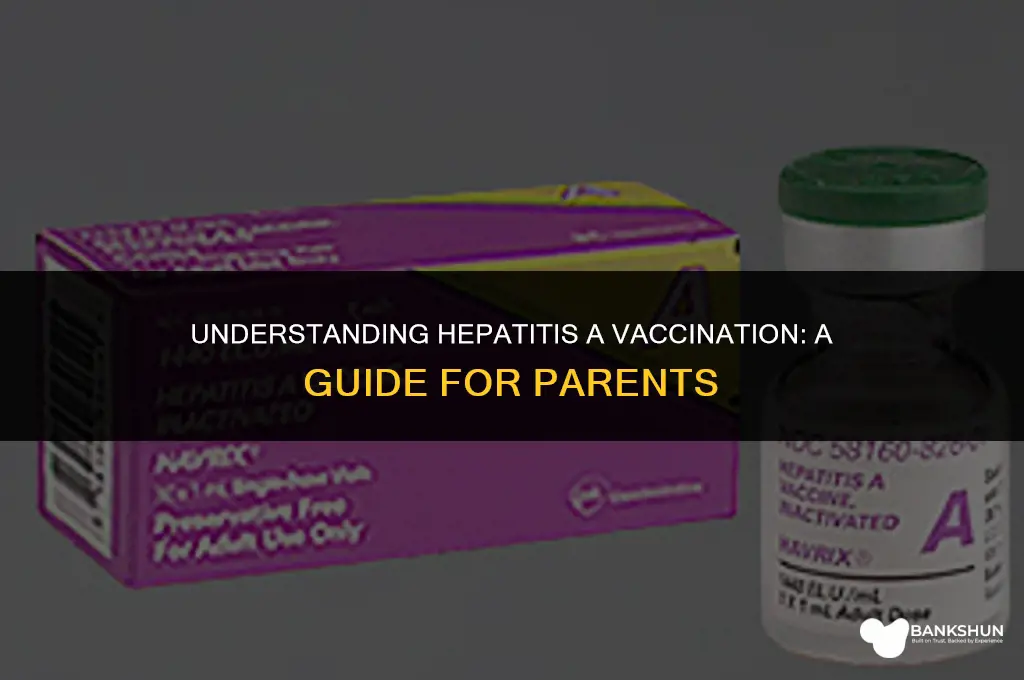 when do kids receive hapatitis a vaccine