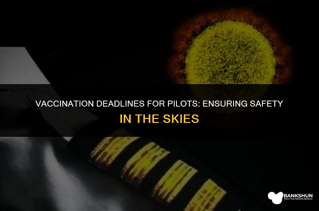 when do pilots have to be vaccinated