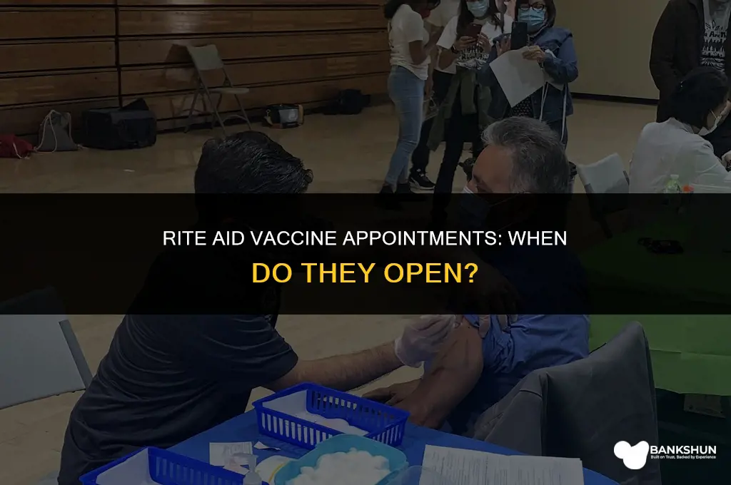 when do rite aid vaccine appointments open