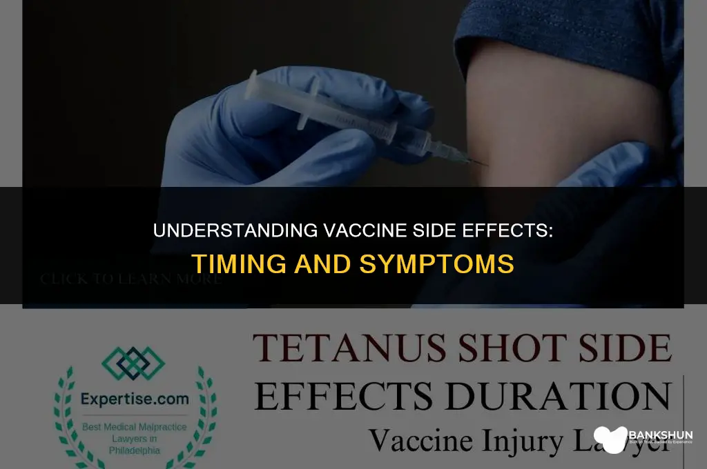 when do symptoms set in after vaccine