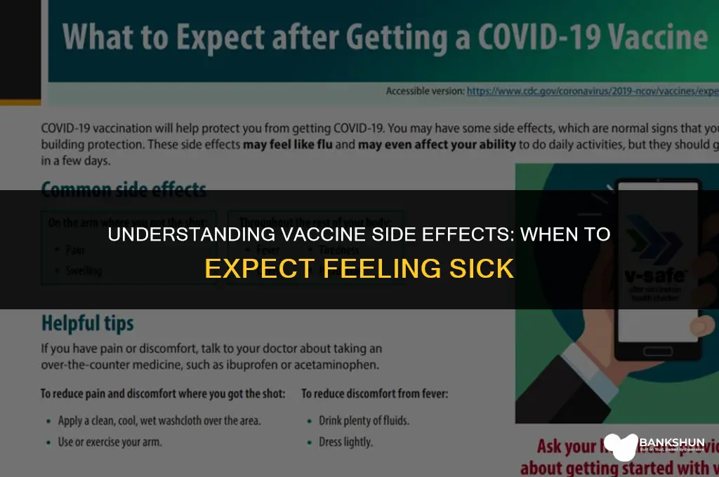 when do u feel sick after vaccine