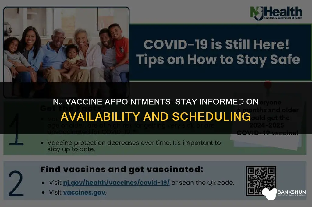 when do vaccine appointments open up nj