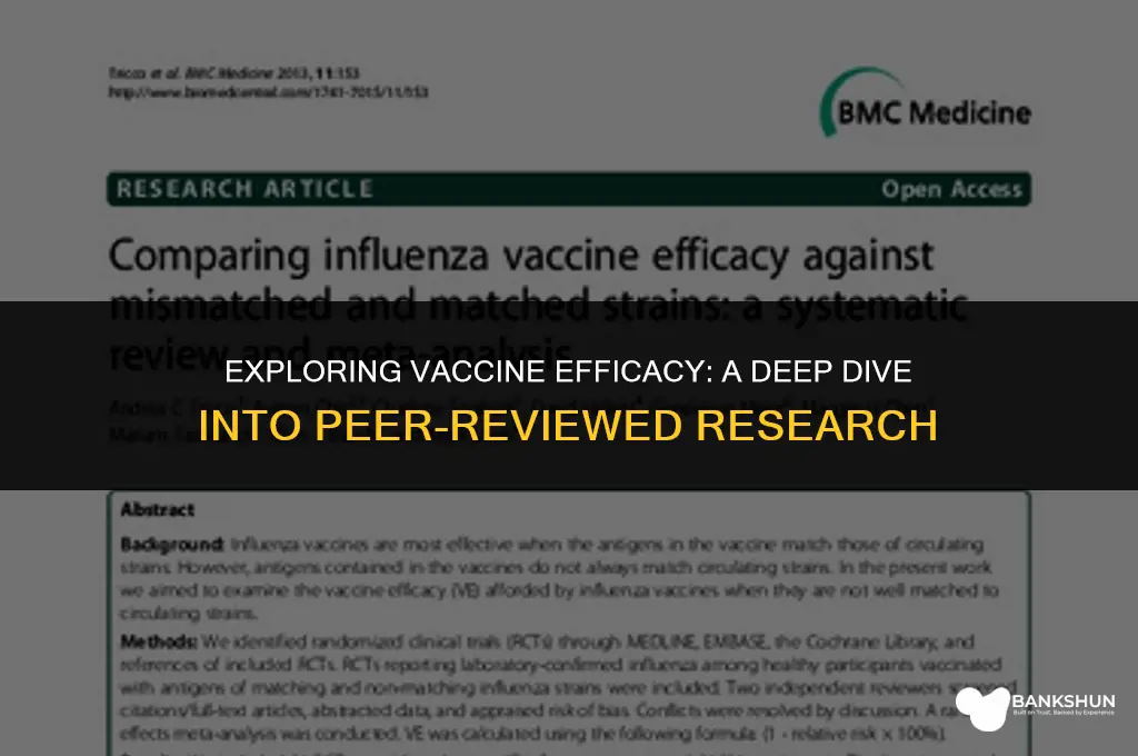 when do vaccines fail peer reviewed articles