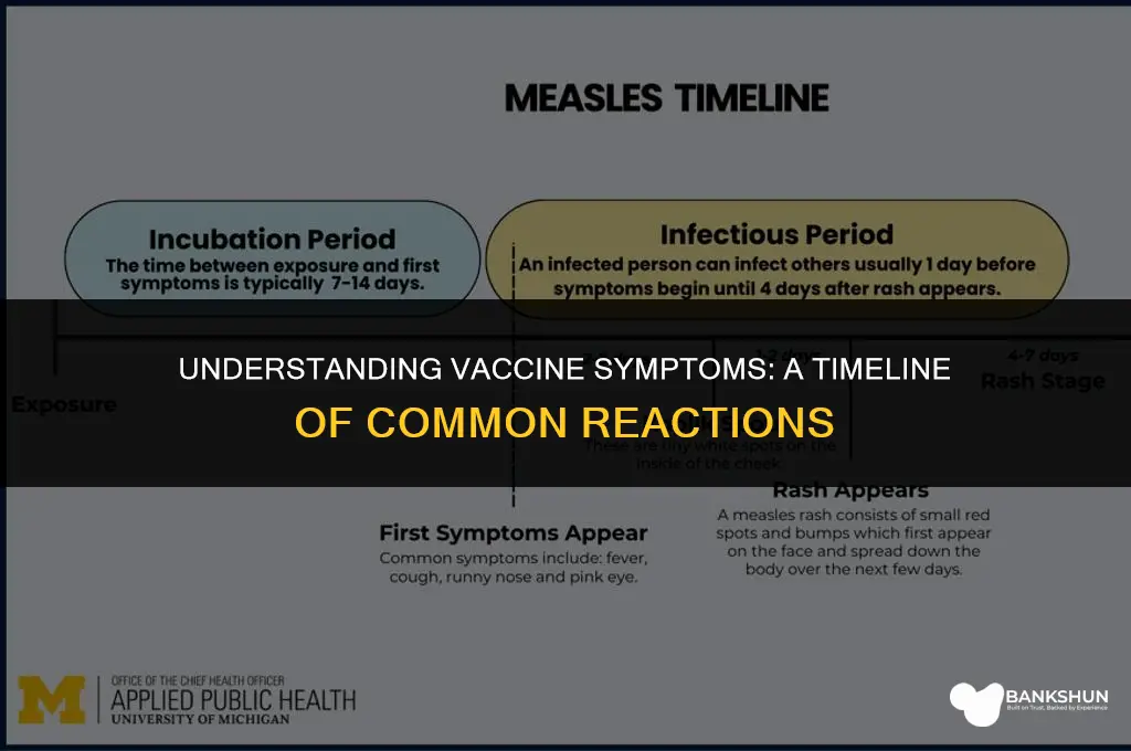 when do you feel symptoms of vaccine