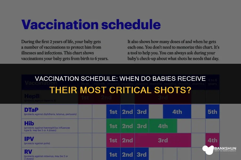 when does baby receive most important vaccinations