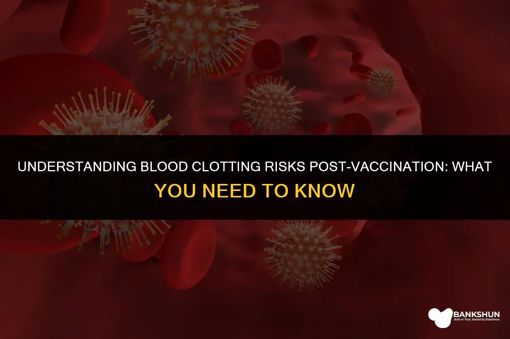 when does blood clotting occur after vaccine