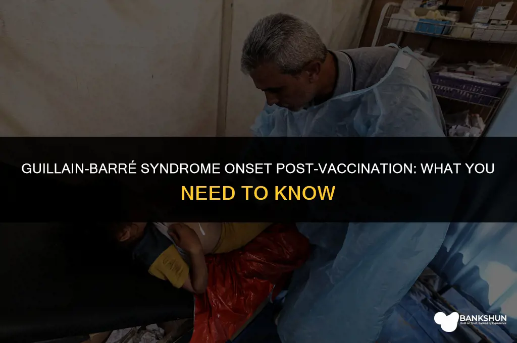 when does guillain barre start after vaccine