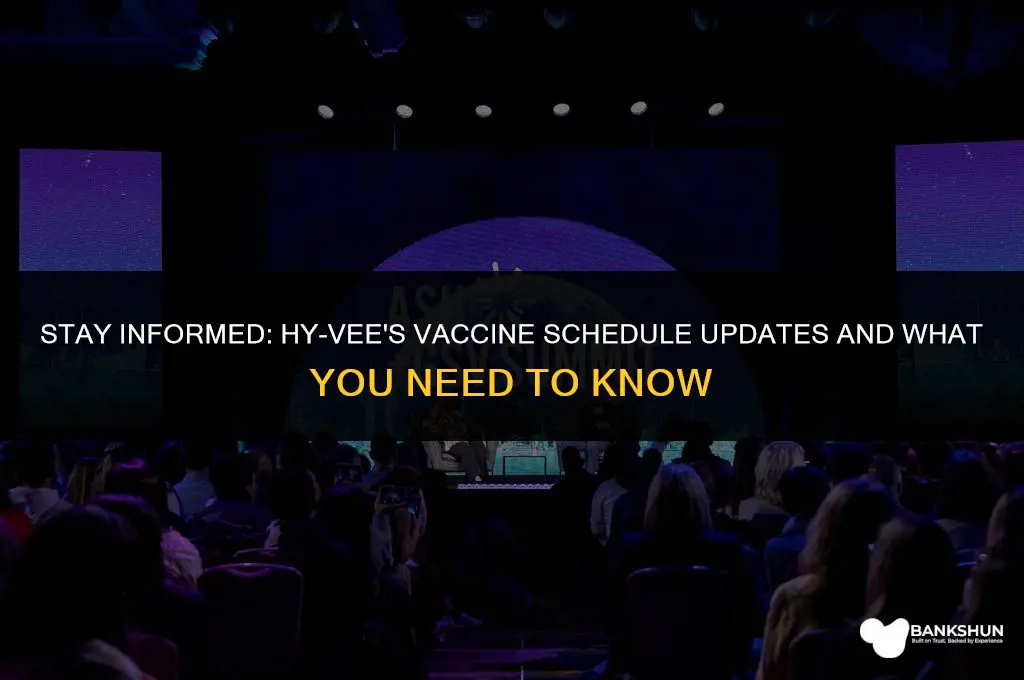 when does hy vee update vaccine schedule
