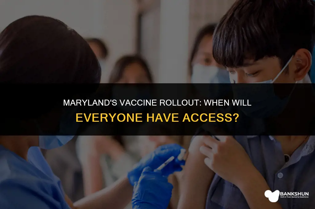 when does maryland open vaccines to everyone