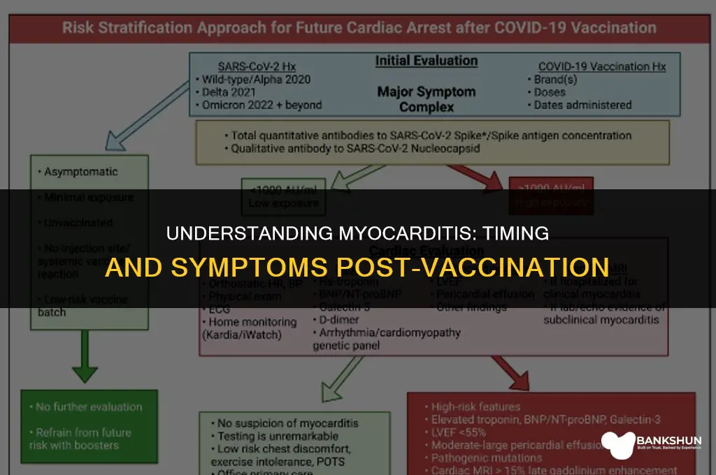 when does myocarditis show up after vaccine