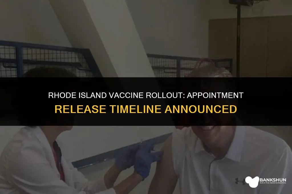 when does rhode island release vaccine appointments