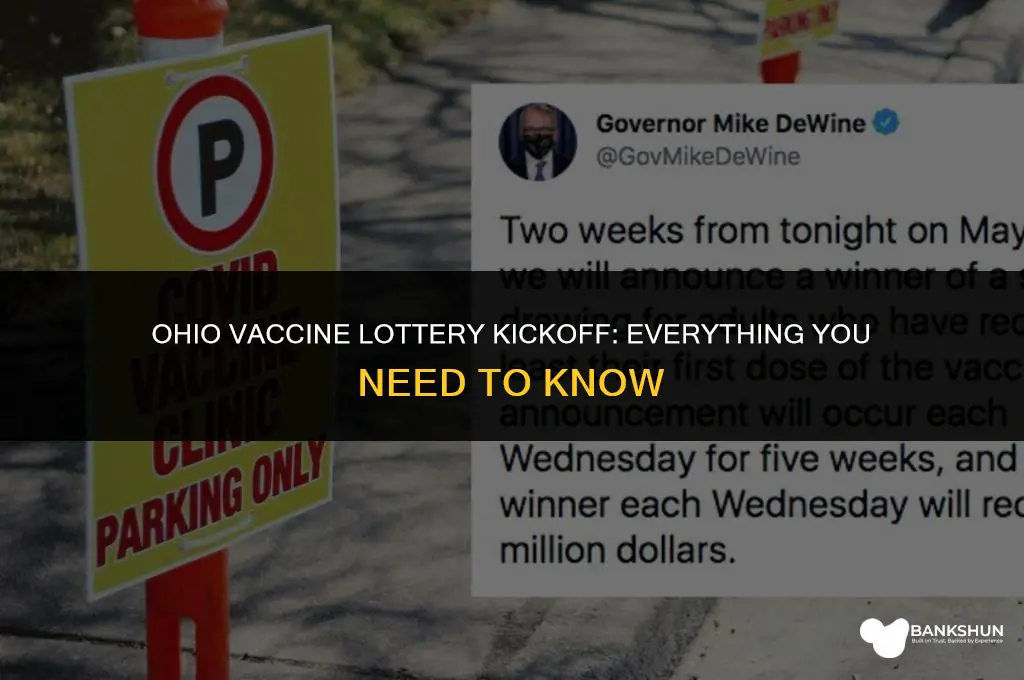when does the ohio vaccine lottery start