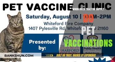 Tractor Supply's Pet Vaccination Schedule: When to Protect Your Pets