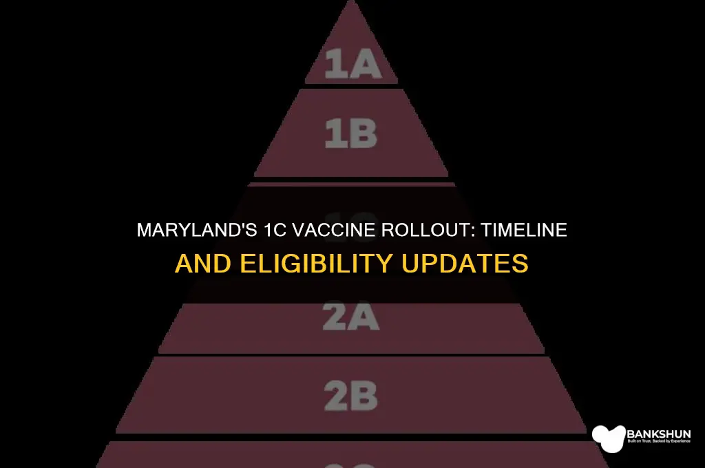 when is 1c vaccine available in maryland