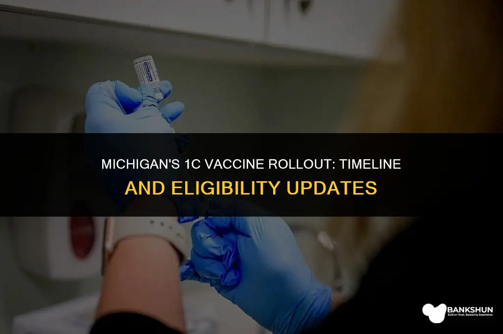 when is 1c vaccine available in michigan