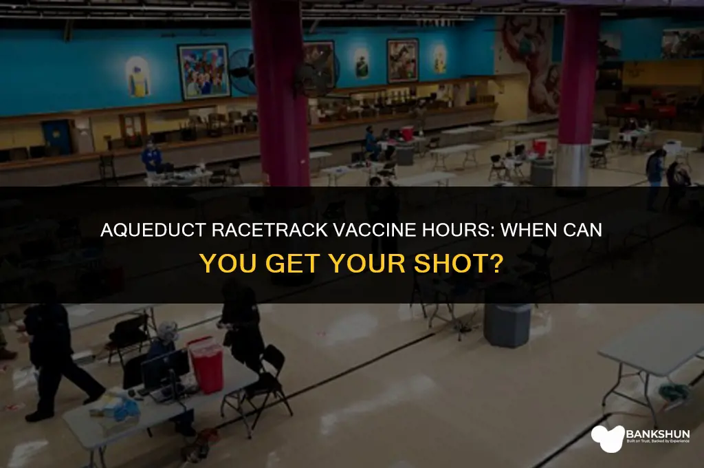 when is aqueduct racetrack open for vaccine