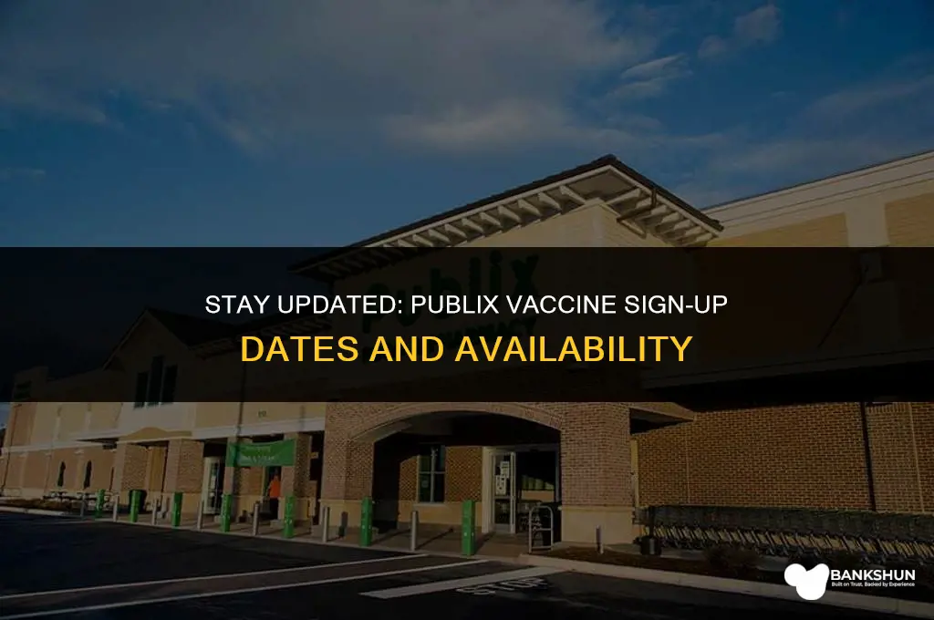 when is next publix vaccine sign up