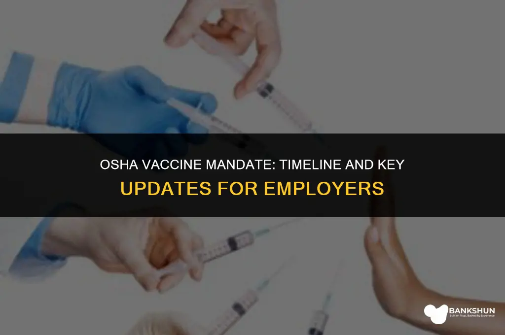 when is osha vaccine rule coming out