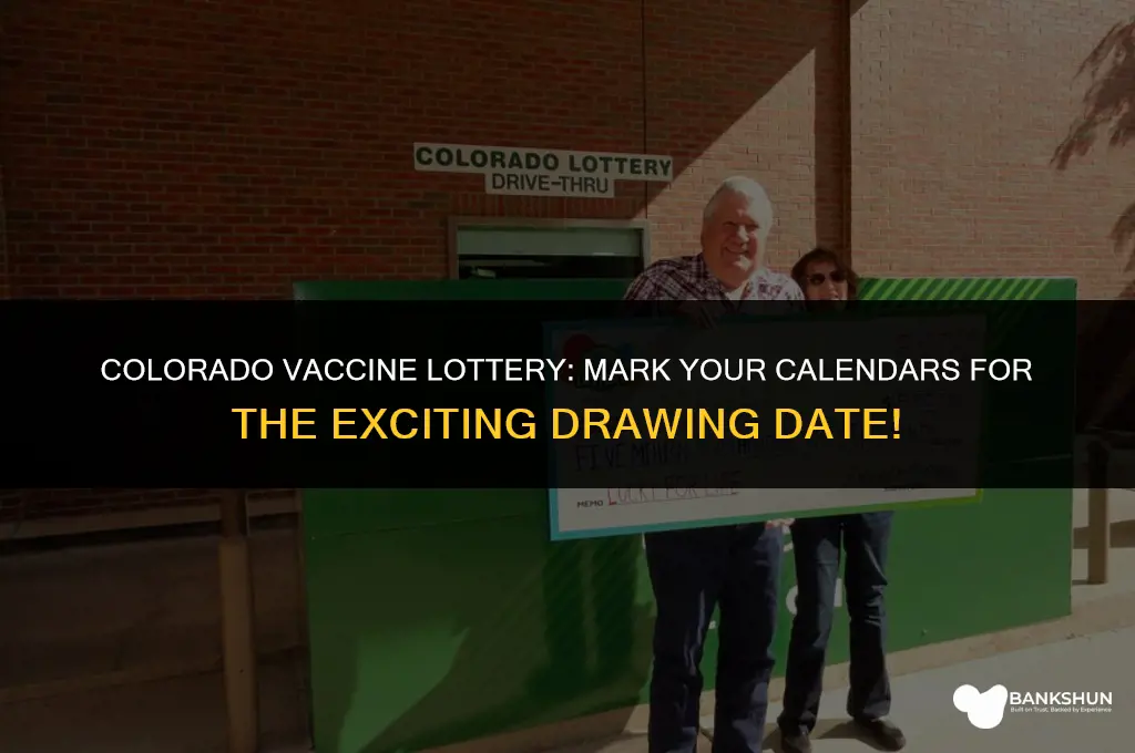 when is the colorado vaccine lottery drawing