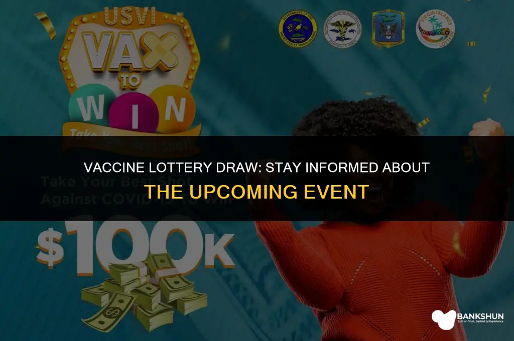 when is the drawing for vaccine lottery