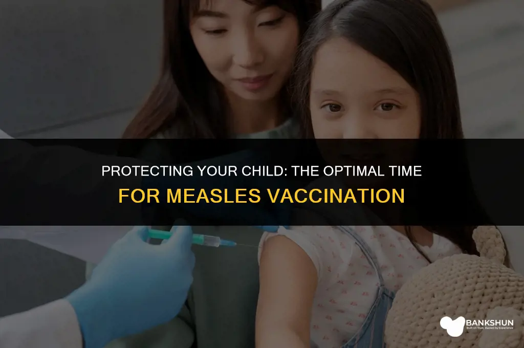 when is the measels vaccine for children