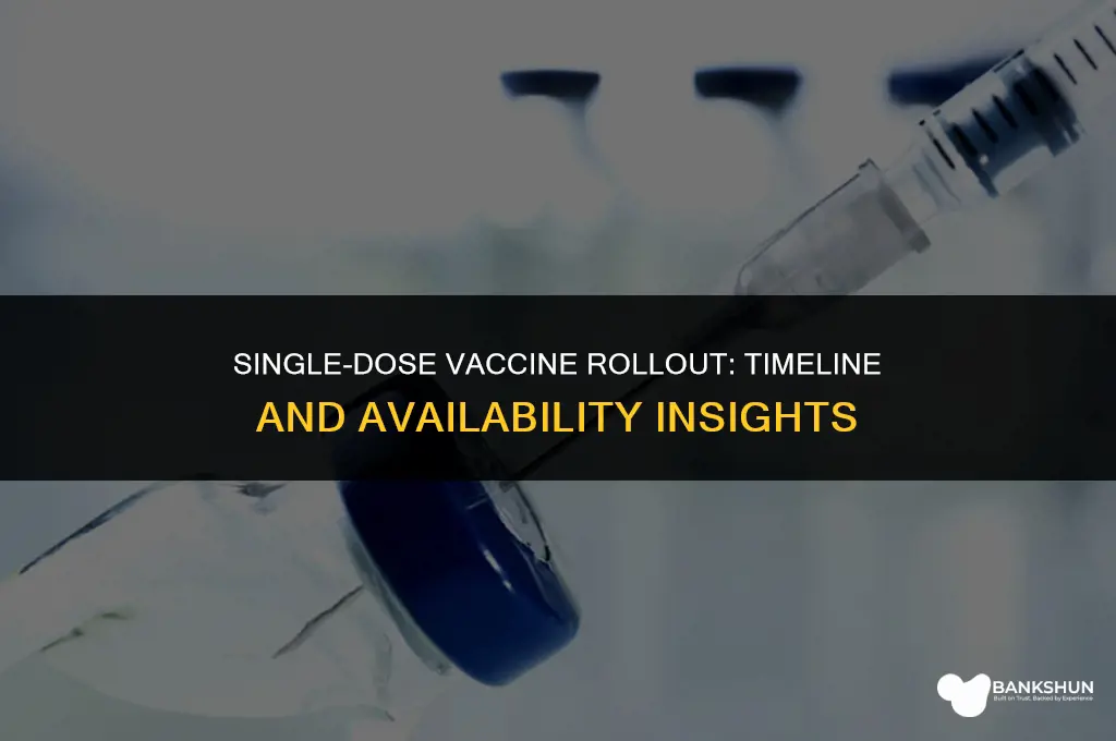 when is the one shot vaccine available