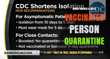 Quarantine Quandaries: When Should a Fully Vaccinated Person Isolate?