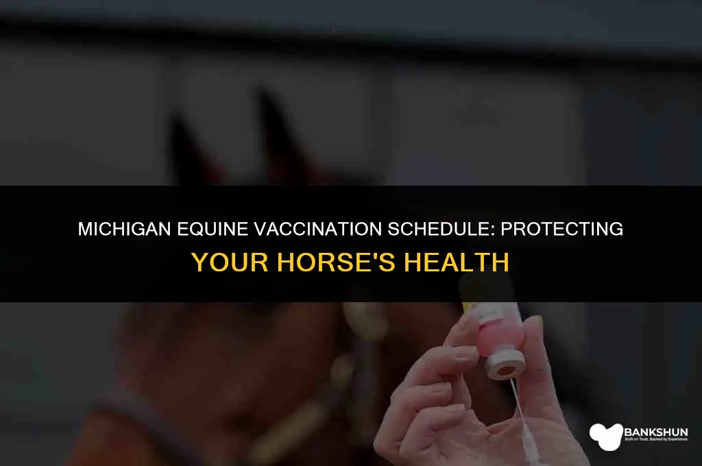 when should horses be vaccinated in michigan