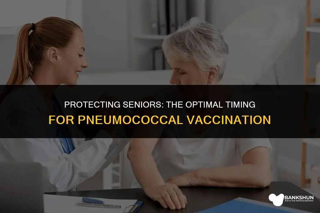 when should older adults recieve pneumococcal vaccine