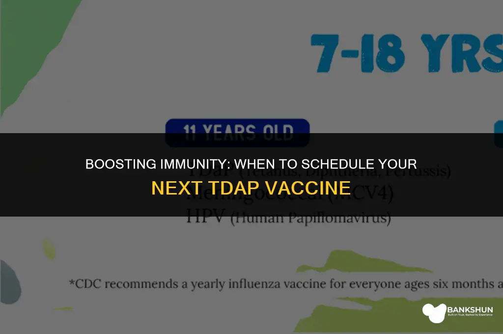 when should you repeat your tdap vaccine