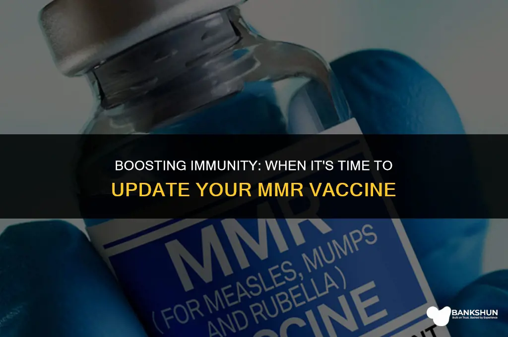 when should you update your mmr vaccine