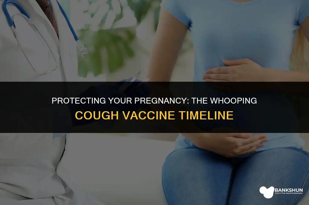 when to have whooping cough vaccine pregnancy