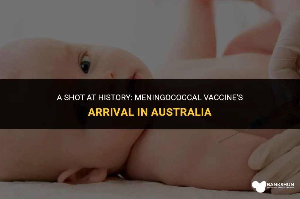 when was meningococcal vaccine introduced in australia