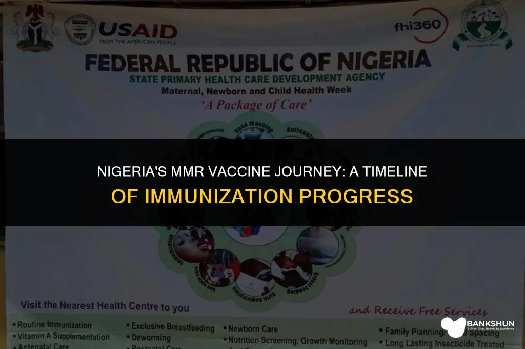 when was mmr vaccine introduced in nigeria
