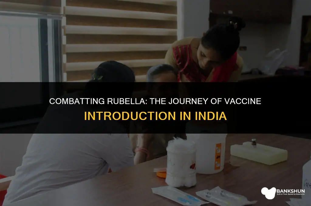 when was rubella vaccine introduced in india