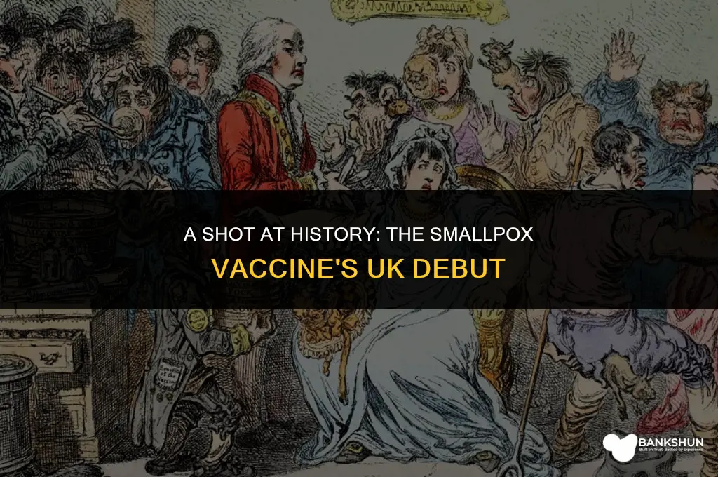 when was smallpox vaccine introduced in uk
