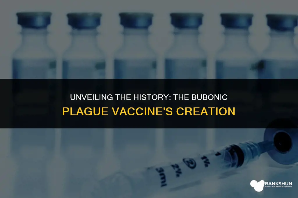 when was the bubonic plague vaccine invented