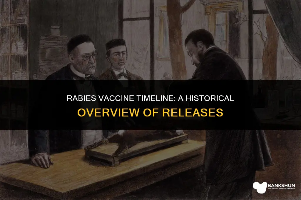 when was the last rabies vaccine released