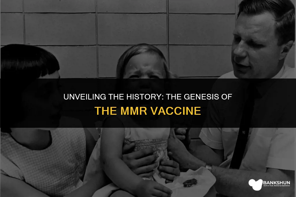 when was the mmr vaccine nation invented