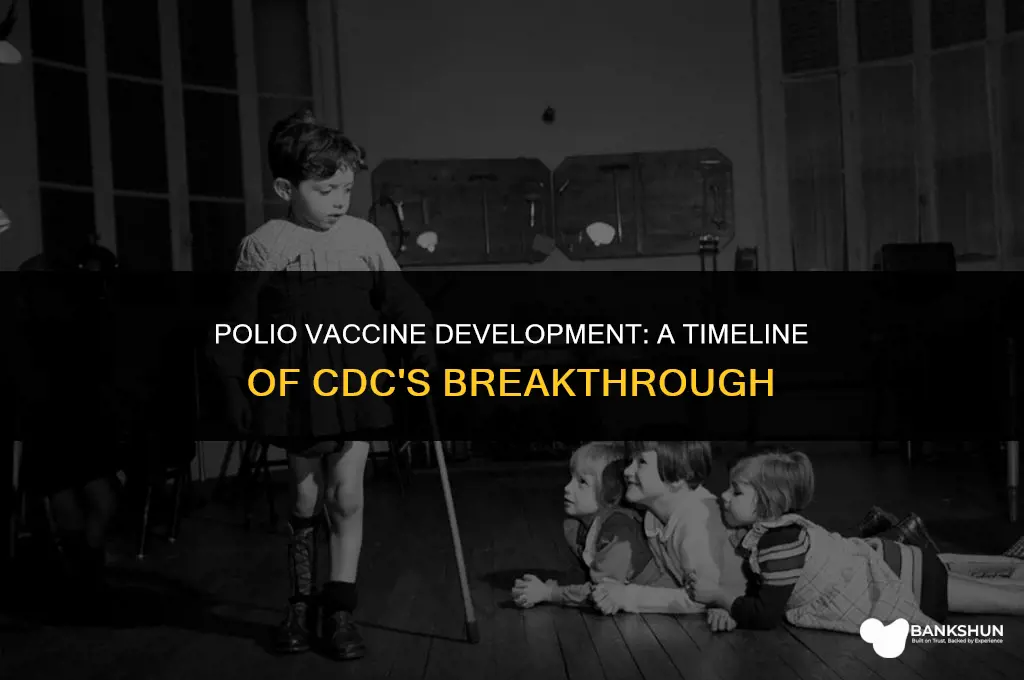 when was the polio vaccine created cdc