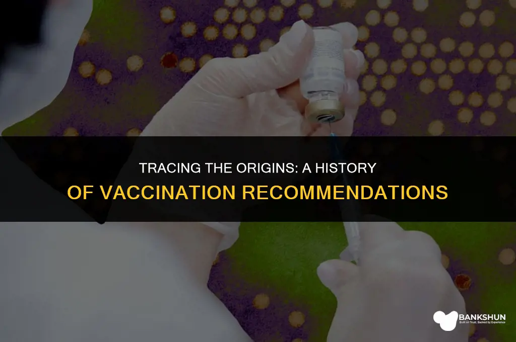 when was the recommended vaccination table created