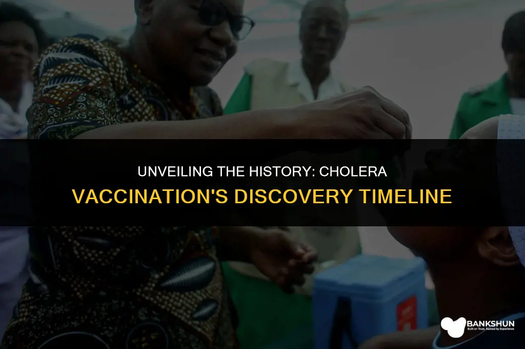 when was the vaccination for cholera discovered