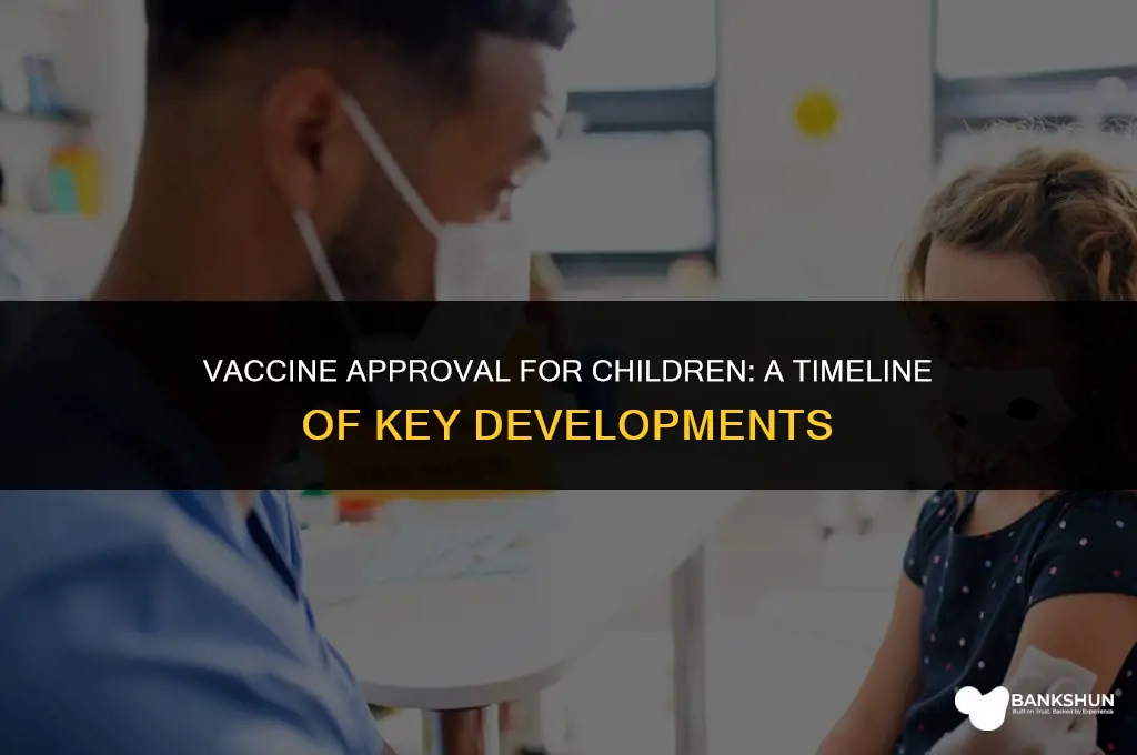 when was the vaccine approved for children