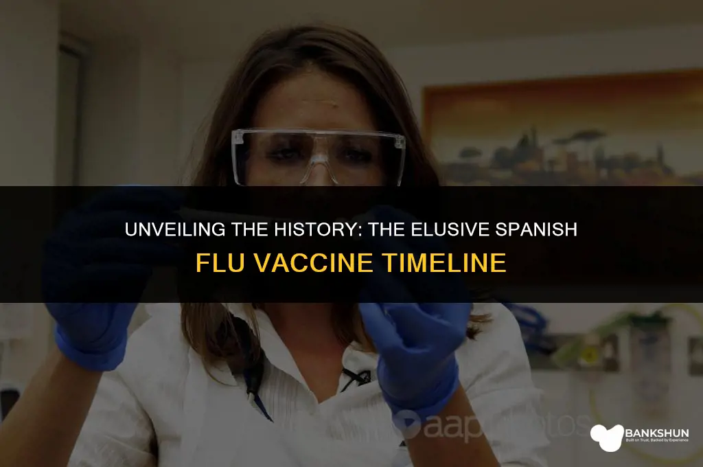 when was the vaccine for spanish influenza