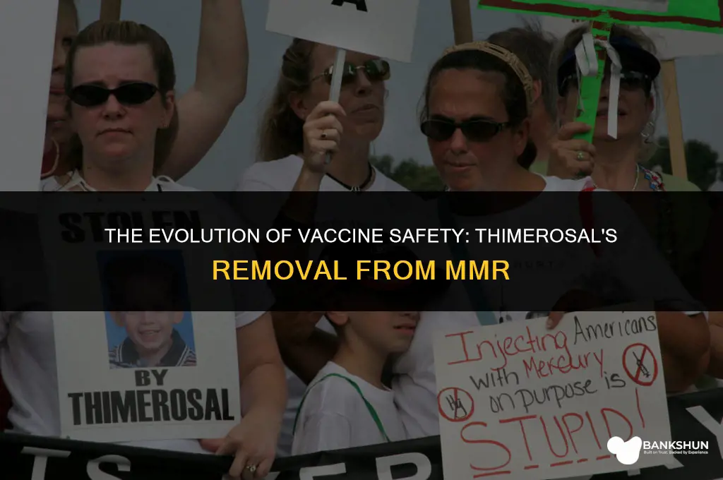 when was thimerosal removed from mmr vaccine
