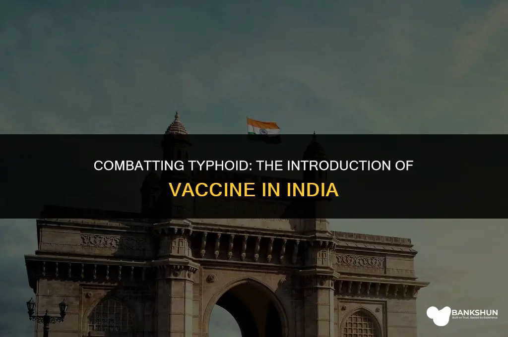 when was typhoid vaccine introduced in india