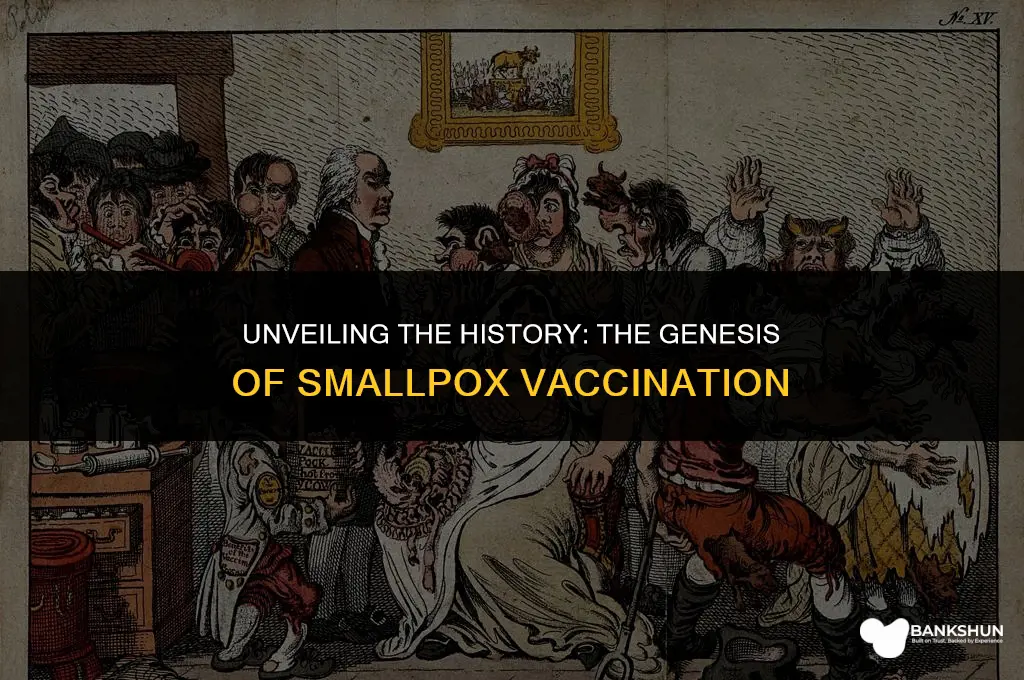 when was vaccination for small pox invented