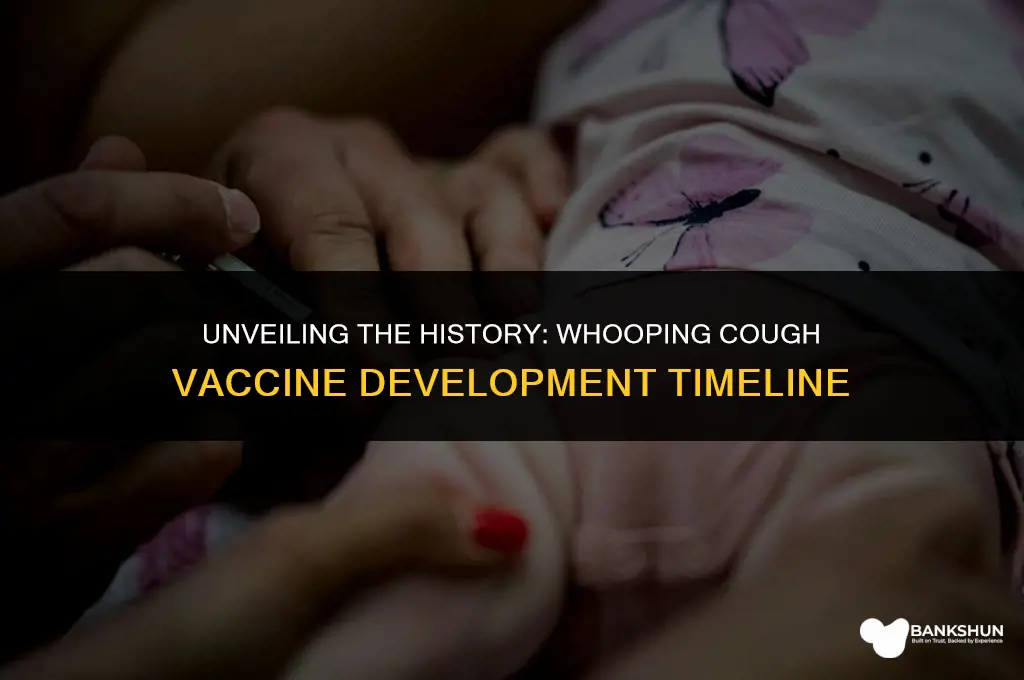 when was vaccine for whooping cough developed